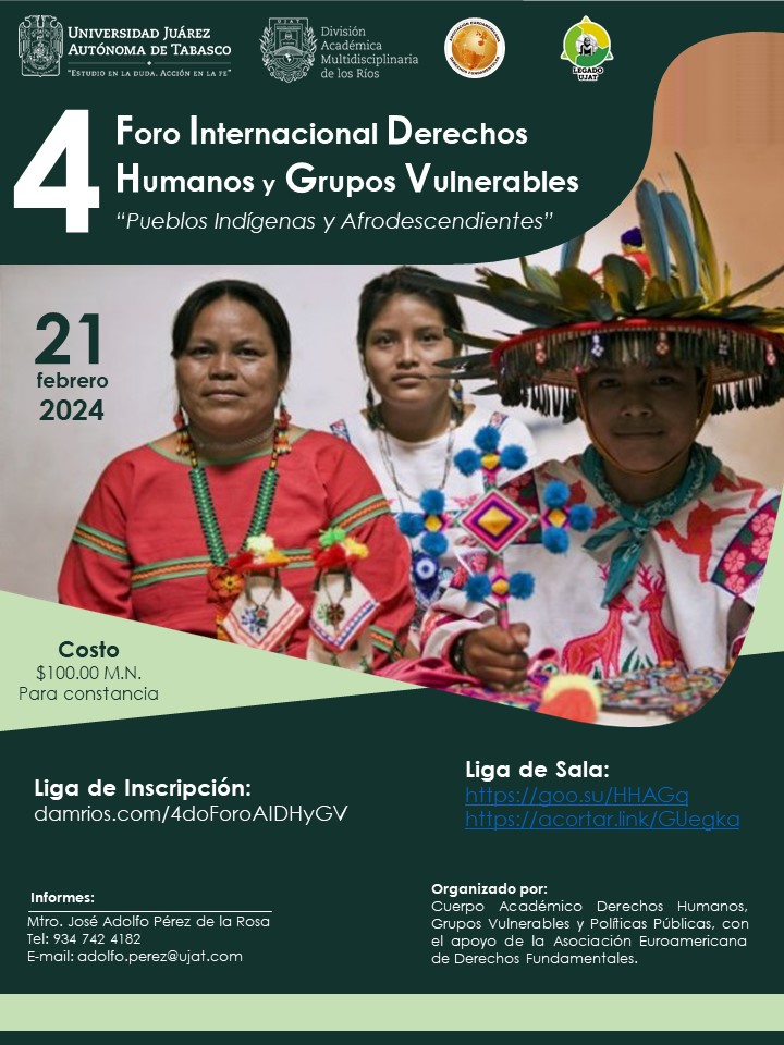 4to. Foro Académico Internacional de Derechos Humanos y Grupos Vulneables