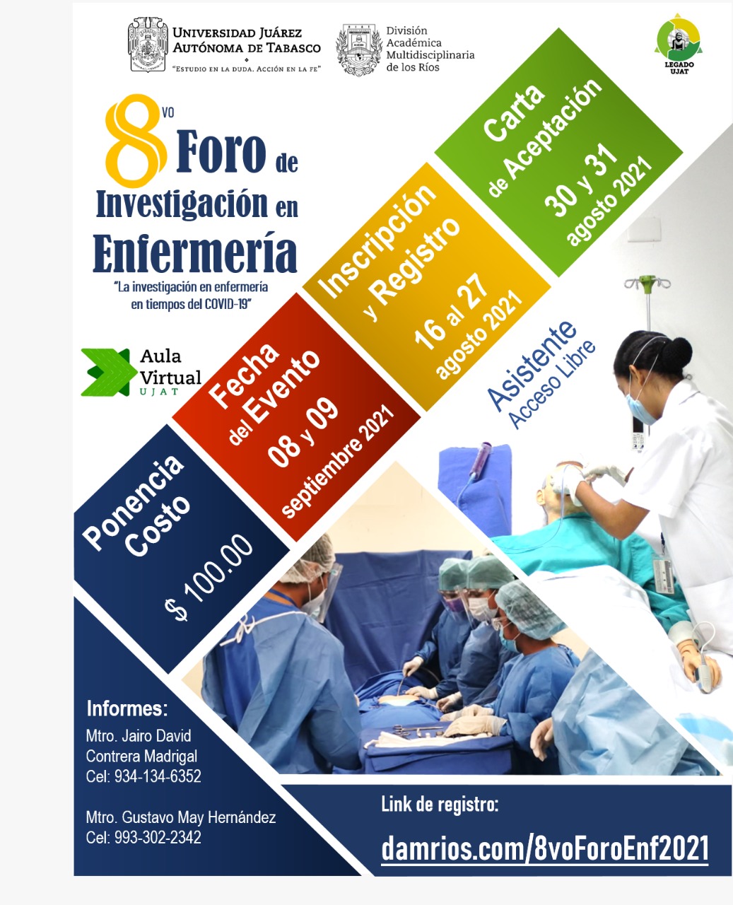 8vo Foro de Investigación de Enfermería DAMR 2021