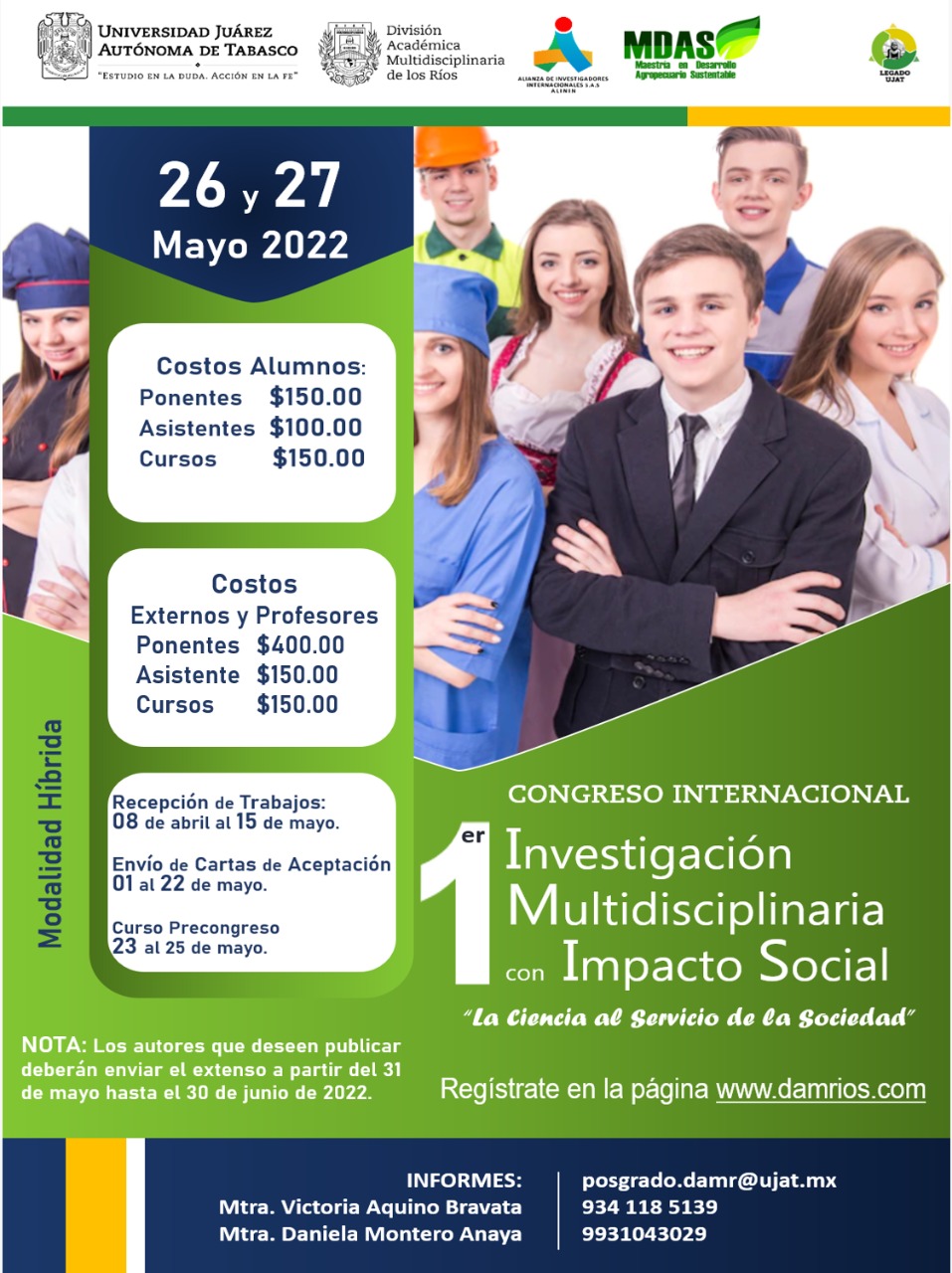 1er. Congreso Internacional de Investigación Multidisciplinaria con Impacto Social